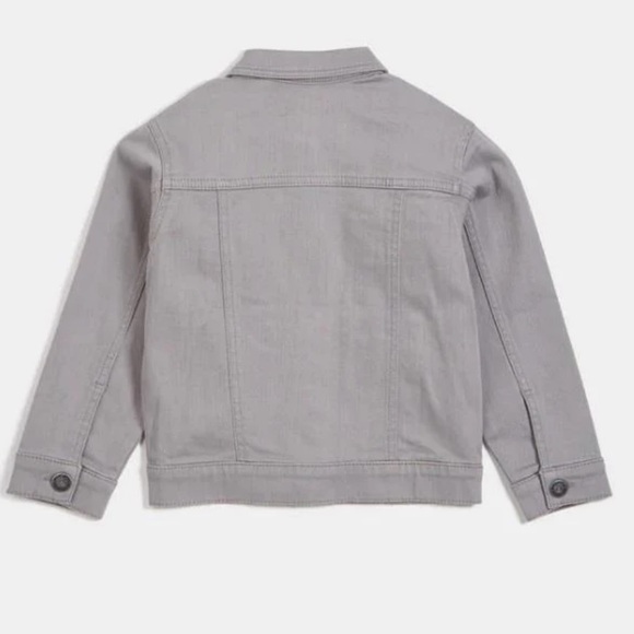 Miles The Label. Unisex Cotton Blend Grey Denim Jacket - Baby 18M - Picture 2 of 6